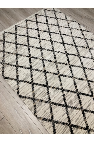 Dinarsu Nero Soft Iplik+etnik Desen+200x290 +12 Mm+çok Yu