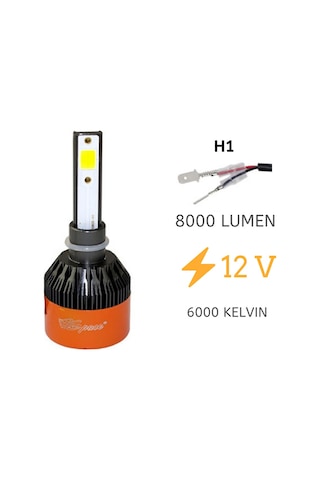 Space 12v 8000lm Beyaz H1 Led Far Ampulü 48w