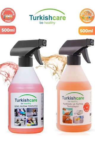 Turskishcare Simple & Clean Mutfak Fırın ve Yüzey Temizleyici 500 ML + Kireç Sökücü Sprey 500 ML