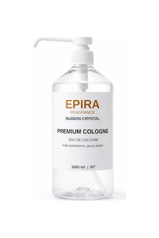 Epira Fragrance 80 Derece Rubion Crystal Premium Kolonya 1 L