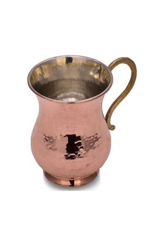 Turna Bakır Kordonsuz Maşrapa El Dövme 300 ML Kırmızı Turna0451-