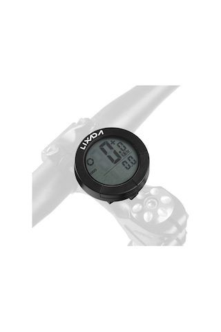 Lixada Usb Şarj Edilebilir Kablosuz Bisiklet Bisiklet Bilgisayarı Su Geçirmez Bisiklet Kilometre Kilometre Sayacı Yeşil Aydınlatmalı Gidon Ve Kök Siyah