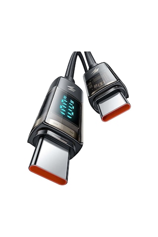 Mcdodo Ca-3610 100w Type-c To Type-c Dijital Ekranlı Hızlı Şarj & Data Kablosu 1.2m - Siyah
