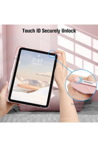 Apple Uyumlu iPad 11. Nesil A16 11inç/10.nesil 10.9inç 2025 Kılıf Flip Cover Kalem Bölmeli Case