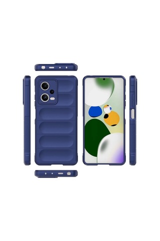 Xiaomi Poco X5 5g Kılıf Optimum Silikon - Lacivert Çok Renkli