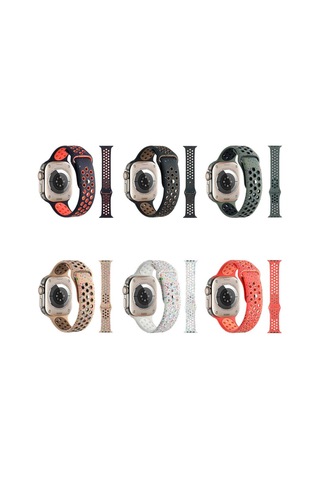 Watch 40mm Kordon Yeni Seri 2023 Krd-02 Uyumlu Strap Kayış Mbd- Siyah