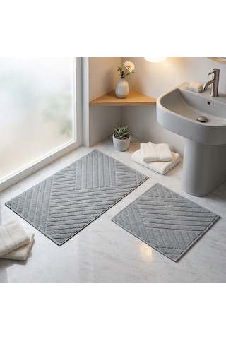 Elsim Home Asimetrik Paspas Seti Gri