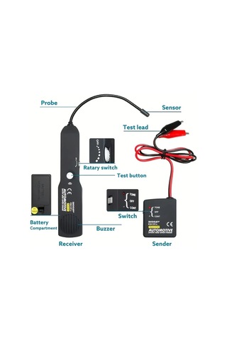 Willowhaven Siyah Araç Kısa Devre Ve Açık Devre Dedektörü, Kablolama Sorunlarını Hızlıca Tespit Ve Onarım