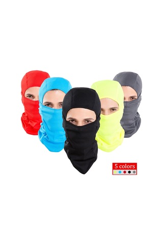 Yuntech01 Sarı Outdoor Bisiklet Maskesi - Poliester Ağı Dokusu, Rüzgar Engeli, Hızlı Kuruyan, Multifonksiyonel Spor Koruması Sarı