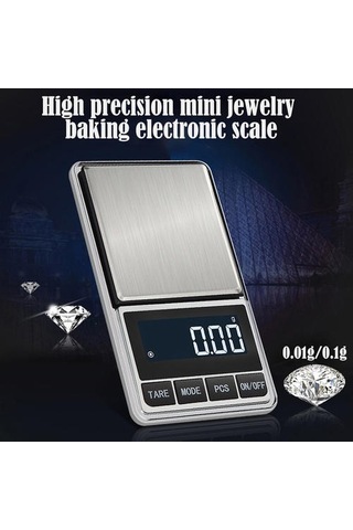 Elektronik Takı Ölçeği Gram Ölçeği 100g / 0.01 Altın Doğruluk Mini Cep Ölçekli Mutfak Ağırlık Ölçeği Doğruluk Altın