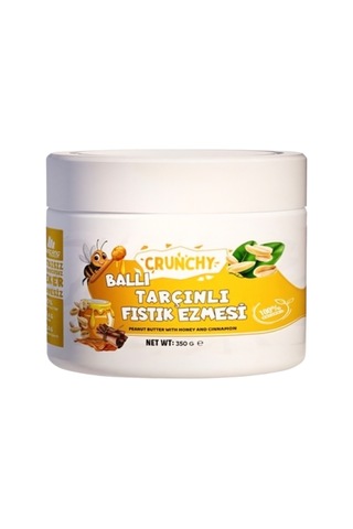 Mustang Nutrition Ballı Tarçınlı Crunchy Fıstık Ezmesi 350 Gr 24,40 Gr Protein + 40 Gr Fıstık Ezmesi Hediyeli