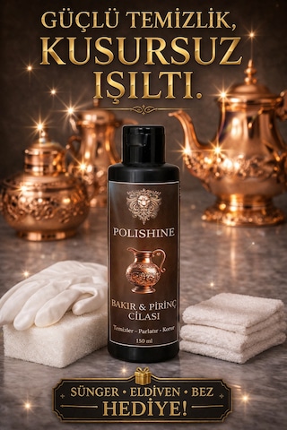 Bakır, Bronz, Pirinç Ve Krom Temizleyici Ve Parlatma Cilası 150ml
