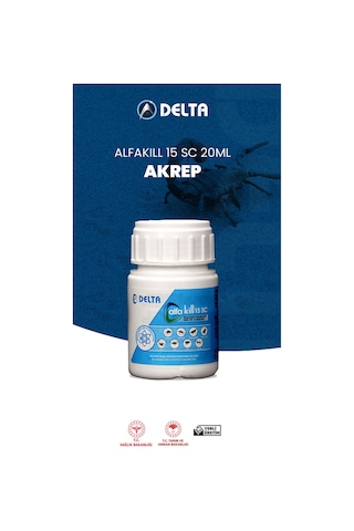 Alfakill 15 Sc 20 Ml Konsantre Haşere Ilacı - Pire, Kene, Akrep, Hamamböceği, Sivrisinek, Karasinek