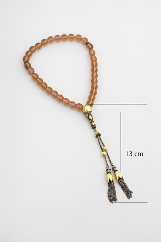 Zultanit Taşlı Siyah Rodyum Kaplama 27 Cm Gümüş Tesbih Siyah