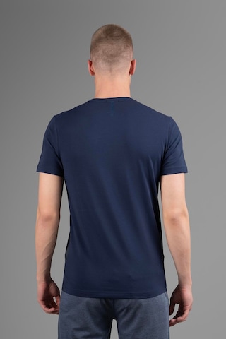 Maraton Regular Erkek Bisiklet Yaka Açık Lacivert T-shirt Lacivert
