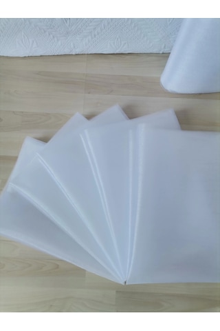 5 Adet Beyaz 100x300 Kristal Tül Düğün Bohça Süsü Nikah Bohça Süsü Nişan Bohça Süsleme Tülü