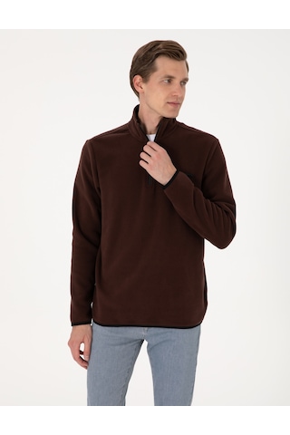 Pierre Cardin Erkek Kahverengi Sweatshirt 50314056-vr029 Kahverengi
