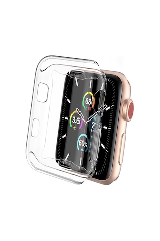 Apple Uyumlu Watch 38 Mm Şeffaf Silikon Saat Koruma