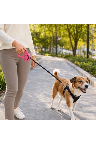 Otomatik Köpek Tasması - 3 Metre Çok Renkli