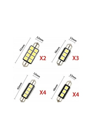 Ulzyvf Ve Tavan Süper Seti Reedark Ra Plaka Pazly Parlak Aksesuar Led Lambaları Kapı İçin Iç Harita Canbus Aydınlatma Araç 23 - Qj
