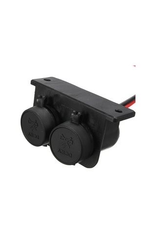 Yingfu Dayanıklı 12v Araba Çift Soketli Çakmak - Suya Dayanıklı Adaptör Diğer