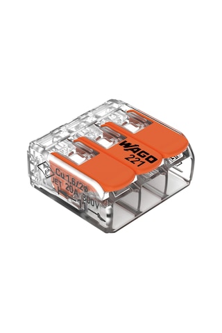 WAGO 3LÜ BUAT KLEMENSİ 221-413 -