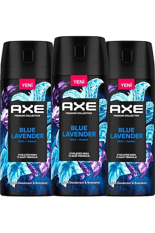 Axe Blue Lavender Erkek Sprey Deodorant 3 x 150 ML
