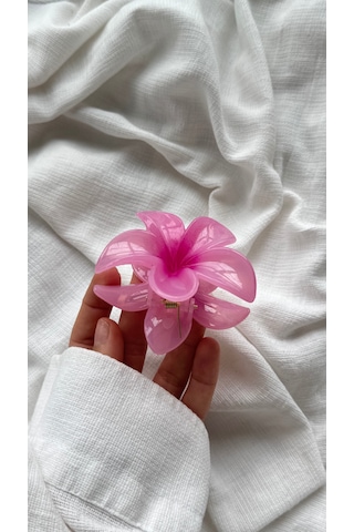 Lotus Mandal Toka Mandal Saç Tokası Kadın Saç Tokası - Aksesuarı Açık Pembe