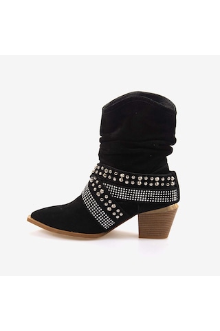 Kemal Tanca Kadın Bot 26-103152k Siyah Suet