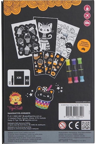 Tiger Tribe Neon Boyama Seti - Glow Friends