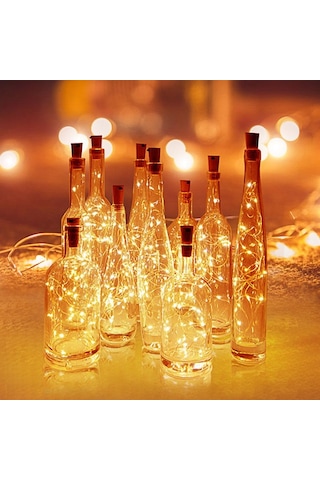 Çok Renkli Mantarlı Şarap Şişesi Işıkları Led Dize Işık Bakır Tel Peri Çelenk Işıkları Noel Tatili Parti Düğün Dekorasyon 2m 20leds Çok Renkli