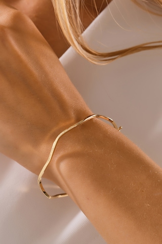 14 Ayar Altın Esli Model Kalemli Kelepçe Bilezik - Mmblk-33032 Sarı Altın