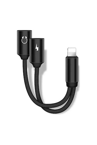 Tonex Sx06 Nylon Örgü Lightning Şarj Ve 3.5 Mm Dönüştürücü Kablo