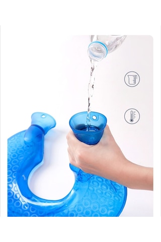 Yystore Sıcak Ve Soğuk Kullanım İçin U Şeklinde Sıcak Su Şişesi Siyah