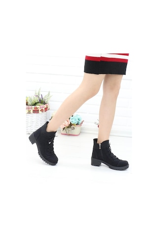 Nesil Shoes Sdf 051 Siyah Zümrüt Kışlık Boğazı Strech Kadın Bot SİYAH ZÜMRÜT