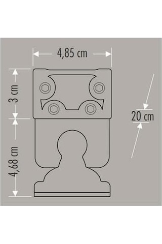 Cata Ct 4694 Wallwasher 20 Cm 6 Watt Amber