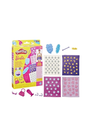 G1355 Play-doh Barbie Designer Desen Paketi Hamur Oyun Seti +3 Yaş renkli
