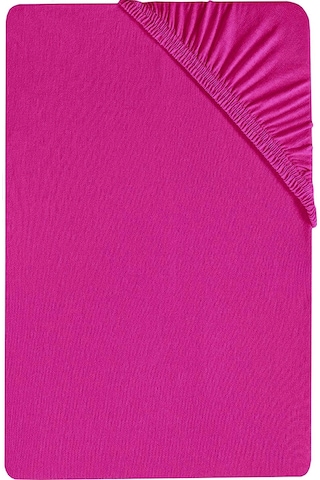 2 Adet Düz Pamuklu Tek Kişilik 80 X 200 X 30 Cm Lastikli Penye Çarşaf Fuşya-mavi