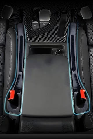 Koltuk Arası Siyah Organizer 38.8 Cm Universal Araç İçi Yan Boşluk Doldurucu 2 Adet