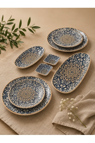 8 Parça Alhambra Gourmet Yemek Takımı Çok Renkli