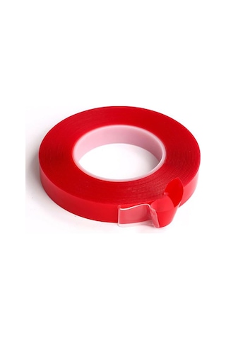 2 Metre Güçlü Yapışkanlı Çift Taraflı Slikon Pratik Şeffaf Bant