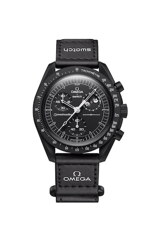Swatch X Omega Moonphase Snoopy Black Çelik