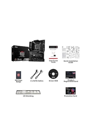 Atx Anakart M.2 Usb3.2 Hdmı Dp Bellek 4400 Oc Am4 Ddr4 B550-a Pro Yeni