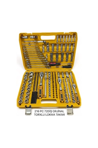 Melzohome 216 Parça 72 Diş Torxlu Lokma Takımı