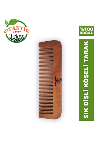 Otantik Hayat Ahşap Sık Dişli Tarak 15 x 5.5
