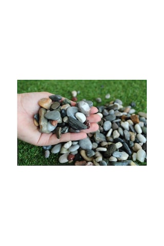 Garden Moda Dere Çakıl Taşı 18 Kg 15-30 Mm Mıcır Dere Taşı Dolomit Taş Teraryum Akvaryum Taşı Peyzaj Süs Ta