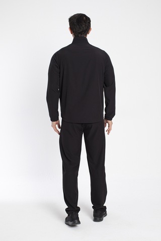Crozwise 1242-10 Lycra Armüllü Erkek Eşofman Takım Siyah