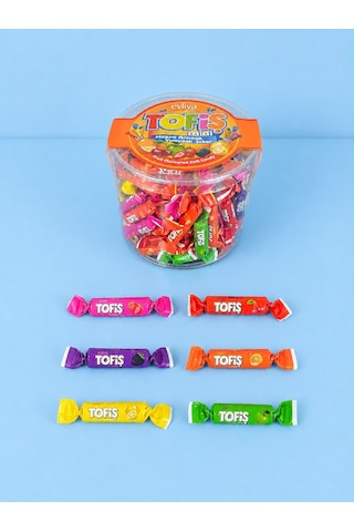 Tofiş Mini Meyve Aromalı Yumuşak Şeker 100 Adet 480g