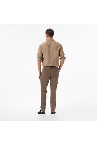 Nautica Erkek Kahverengi Jogger Fit Pantolon Düz P57212t Kahverengi