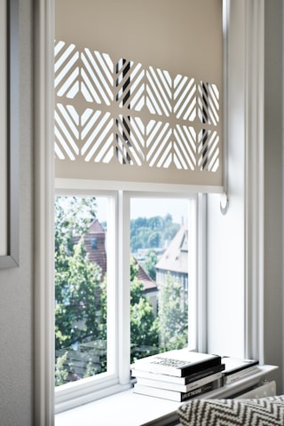 Neya Lazer Kesim Mat Stor Perde, Lazer Kesimli Klasik Serisi, C-201003 Açık Kahverengi